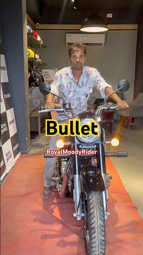 During Delivery Bullet 350 Battalion black #royalenfield