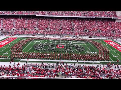 Ohio State Marching Band TBDBITL Halftime D-Day and Quad Script Ohio 9 13 2014Band