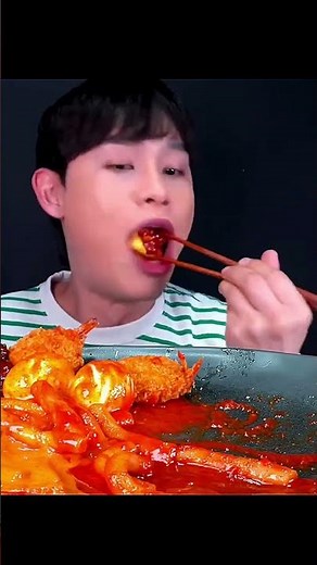 🇰🇷Extreme Korean Food Eating Challenge Mukbang!🔥ASMR Spicy Noodles, Crispy Bites & Big Eats #shorts
