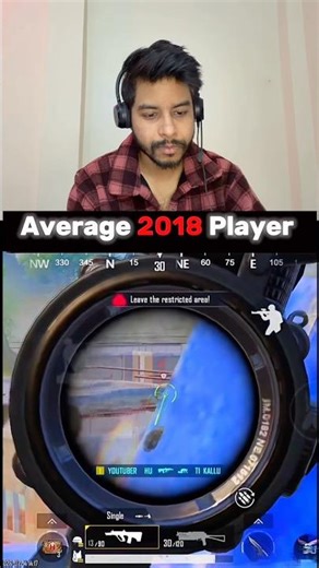 Average 2018 Player 😎 #bgmi #pubg #bgmilive #reactionvideos #shorts