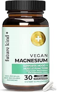 200mg Chelated Magnesium Glycinate Supplement for Women & Men - Muscle & Nerve Function - High Absorption Magnesium for Sleep Support & Energy Metabolism - 30 Vegan Capsules