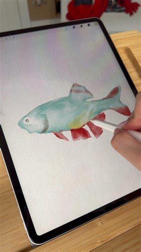 Procreate Watercolor Painting #procreate #beginnerarttips #digitalart