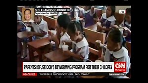Health Secretary Francisco Duque said deworming is a crucial public health program www.cnn.ph | NewsWatch Plus Philippines