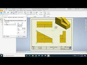 Creating a Multiview drawing in Inventor
