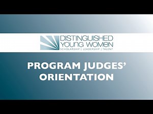 Distinguished Young Women Program Judges Orientation_2020