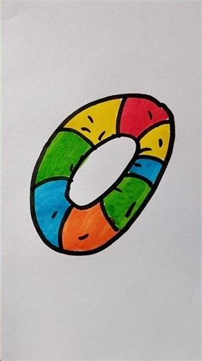 Swimming Ring Drawing For Kids #swimming #ring #kidstvforfun #drawing #trending #viral #shorts #art