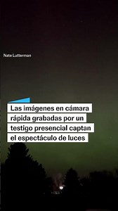 El cielo del estado de Iowa se ilumina por auroras boreales de color verde y morado | EL PAÍS