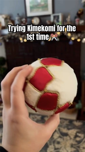 First Kimekomi attempt 👀Tips welcome! #kimekomi #christmas #christmascrafts #diy
