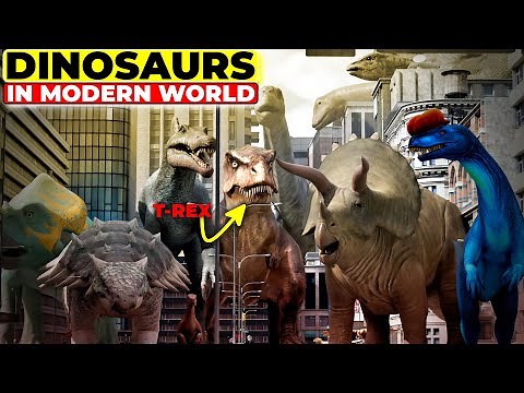 What If Dinosaurs Were Still Alive? | Dino vs Modern City 3D Comparison