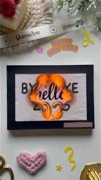 New Year Burn Card Tutorial 🔥#diy