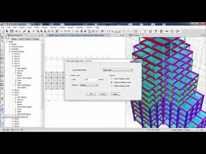 ETABS-Assign Support and Load Patterns