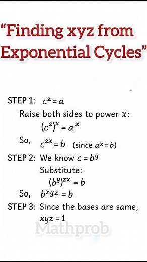 finding the value of xyz#mathprob