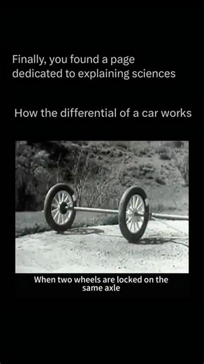 Explaining All Sciences on Instagram: "Follow @xplainingscience to learn everything about science, one post at a time 💣🧠 In a car, the differential is a mechanical device that allows the wheels to rotate at different speeds while still receiving power from the engine. Its main function comes into play when a vehicle turns: the outer wheel must travel a greater distance than the inner wheel, so it needs to spin faster. Without a differential, the wheels would be forced to rotate at the same spe