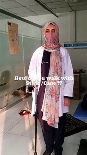 How to walk with stick