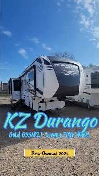 Pre-Owned 2021 KZ Durango Gold G356RLT | Luxury Fifth Wheel with 2 Fireplaces