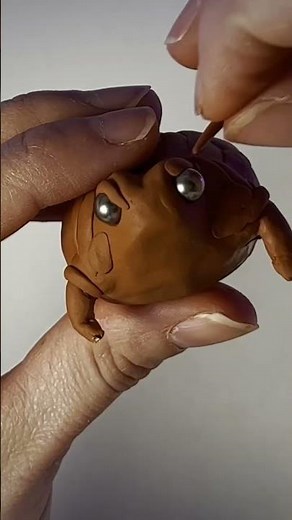 Making a polymer clay frog from Sculpey. Full process video on my channel