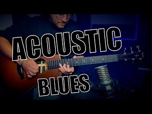 Acoustic Blues Guitar Backing Track (A)