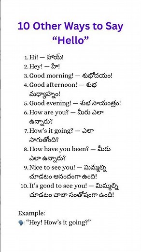 10 other ways to say “Hello” | #easyenglishlearning