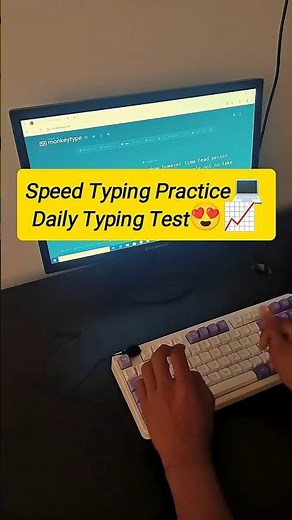 Speed Typing Practice – Daily Test | Improve Accuracy & WPM Every Day😍🔥📈
