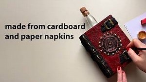15K views · 372 reactions | DIY Upcycling Glass Bottle into a Book with Cardboard and Paper Napkins | Diy Craft Ideas | Facebook