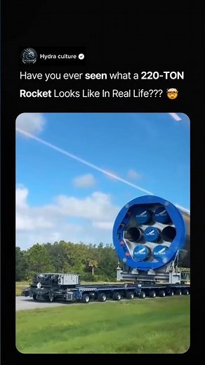 Have you ever seen what a 220-TONRocket Looks Like In Real Life??? #rocket