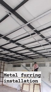 Metal furring installation #ceiling #viralvideo | Conx Setenta