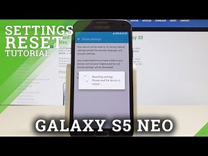 SAMSUNG Galaxy S5 Neo HOW TO RESET SETTINGS / Restore Default Settings