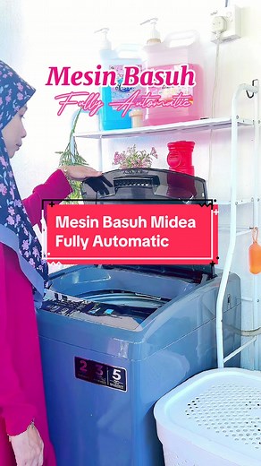 Mesin Basuh fully auto yang ni jenis “One Touch Smart Wash”. Pilih sahaja program nanti mesin basuh akan auto pilih sukatan air yang diperlukan. Dan paling Penting ada Safety lock dimana apabila penutup mesin basuh dibuka mesin akan berhenti berpusing. Yang nak cari mesin basuh cuna recommend mesin basuh ni. Ada 3 start penjimatan penggunaan tenaga elektrik. Sesuai sangat untuk siapa yang basuh baju setiap hari. #mesinbasuh #mesinbasuhauto #midea #mesinbasuhmurah