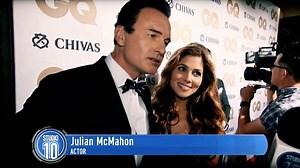 Nip/Tuck star Julian McMahon reveals his very bronzed complexion as he attends The Surfer premiere at Cannes Film Festival