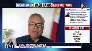 As an additional precaution against the coronavirus disease (COVID-19), the government is looking at requiring the public to wear face shields in public places, Trade Secretary Ramon Lopez said Friday. Video by PTV | INQUIRER.net