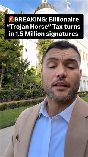🚨The Billionaire tax is a Trojan Horse!You are NOT voting on a new tax, you are voting on a new tax structure! With future deficits, and an insatiable appetite for other people’s money watch this go from “Billionaires” to the “Top 1%” or any other subjective definition they need. The top 1% in assets would be anyone with a net worth around $13.7 million. In a state like California where the average home value in the Bay Area or Southern California exceed $1.5 million. A person who owns 5 homes 