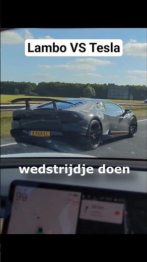 Lamborghini VS Tesla Model 3 Performance