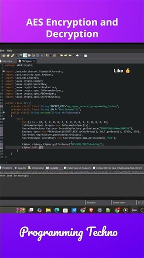 AES CBC Mode Encryption Explained #java #coding #tutorial