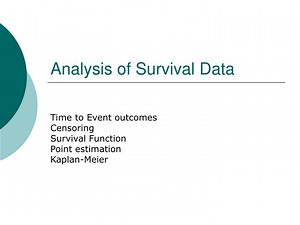 Analysis of Survival Data - SlideServe