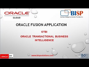 Awareness Sessions of Oracle Transactional Business Intelligence (OTBI) | BISP Online Training