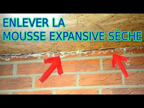 Removing dry expanding foam from brick