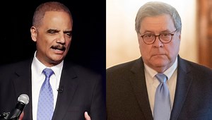 Eric Holder says he was 'inappropriately' held in contempt as William Barr faces same fate