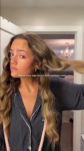 Effortless Heatless Beach Waves Tutorial for Summer 🌊🏝️ #HeatlessCurls #EasyHair