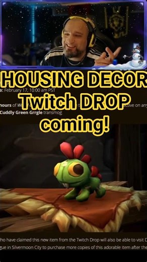 HOUSING DECOR Twitch DROP coming! #wow #shorts #warcraft