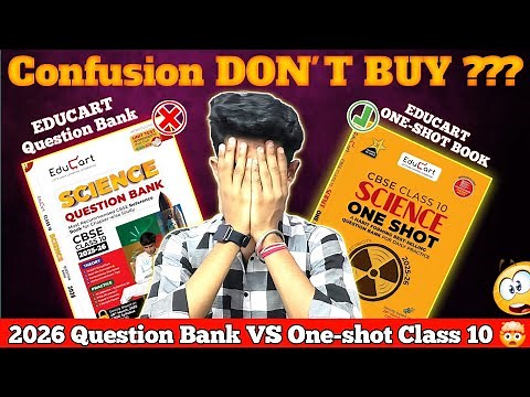 🤯Educart ONE-SHOT vs Question Bank Class 10 || 2025-26 ||🔥Best Question Bank For Class 10 Board |