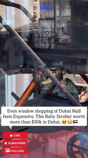 This $30,000 Lamborghini Baby Stroller at Dubai Mall Will SHOCK You 😱🏎️