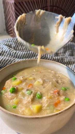 Cozy Chicken Pot Pie Soup Gluten + Dairy Free