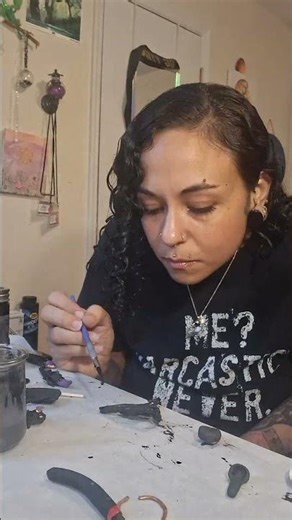 Trying out new graphite paint recipe using mod podge matte