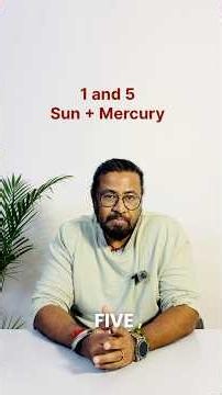 Mulank 1 Bhagyank 5 Explained | Sun + Mercury Numerology | #numerologyshorts