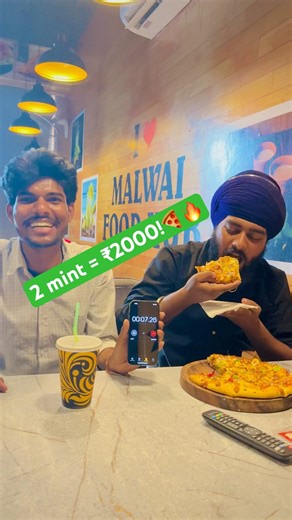 Finish Pizza in 2 Minutes, Win ₹2000!🍕💸