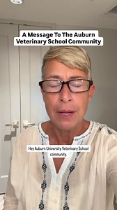 71K views · 1.4K reactions | A message to the Auburn Veterinary School community ❤️ #veterinarian #vetmed #vetschool | Dr. Emily King | Facebook