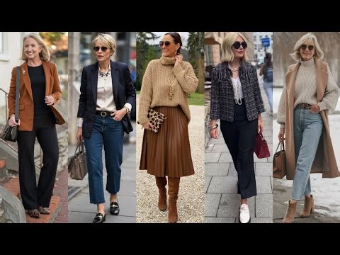 Natural Older Women outfits OVER 50 NewTrends Fashion For Women winter/winter ❄️☃️ FallFashion 2026
