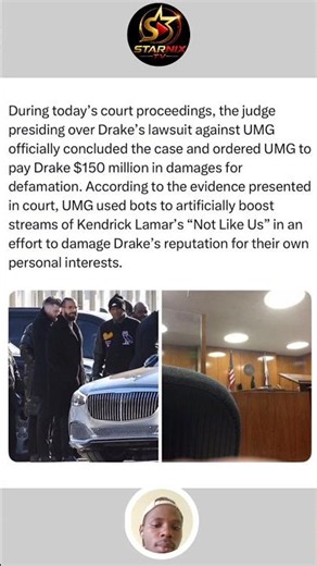 Drake Wins $150M Lawsuit Against UMG Over Kendrick Lamar Bot Streams? #Drake #shorts