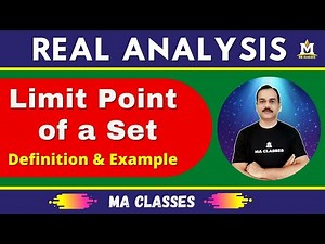Limit point of a Set (Definition & Example), Isolated Point, Derived Set [B.Sc./ IIT JAM (Maths)]