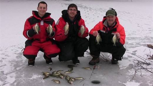 How to fish for crappies through the ice - catching crappies while ice fishing